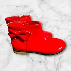 NWOT Red Boots- size 1Y